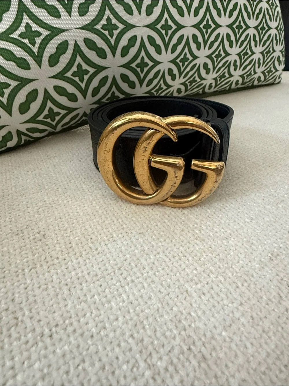 Gucci black leather
